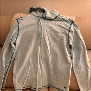 Light Blue Hoodie with Teal Accents